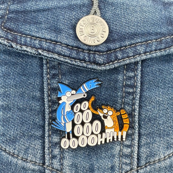 Regular Show Enamel Pin Mordecai And Rigby Oooooohh!! - Picture 5 of 5